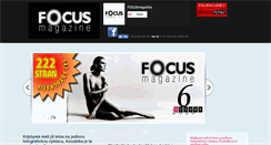 Desktop Screenshot of focusmagazine.cz